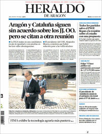 Portada Heraldo de Aragón 2022-04-26