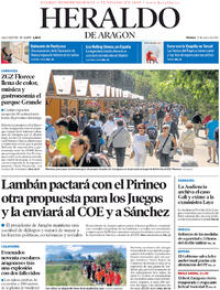 Portada Heraldo de Aragón 2022-05-27