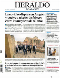 Portada Heraldo de Aragón 2022-04-28