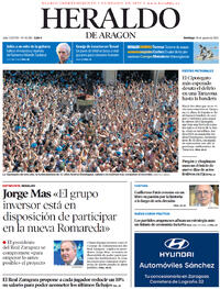 Portada Heraldo de Aragón 2022-08-28