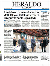 Portada Heraldo de Aragón 2022-03-30