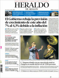 Portada Heraldo de Aragón 2022-04-30
