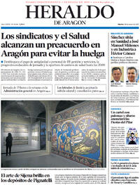 Portada Heraldo de Aragón 2023-03-28