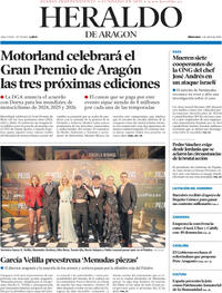 Portada Heraldo de Aragón 2024-04-03