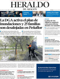 Portada Heraldo de Aragón 2024-03-31
