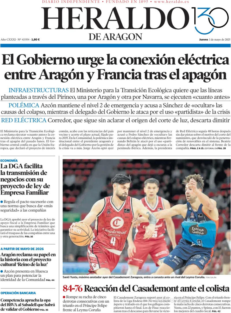 Portada Levante 2025-05-01