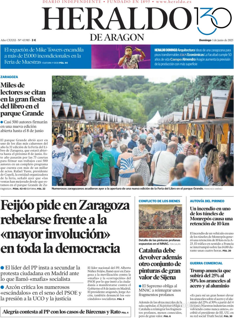 Portada Levante 2025-06-01