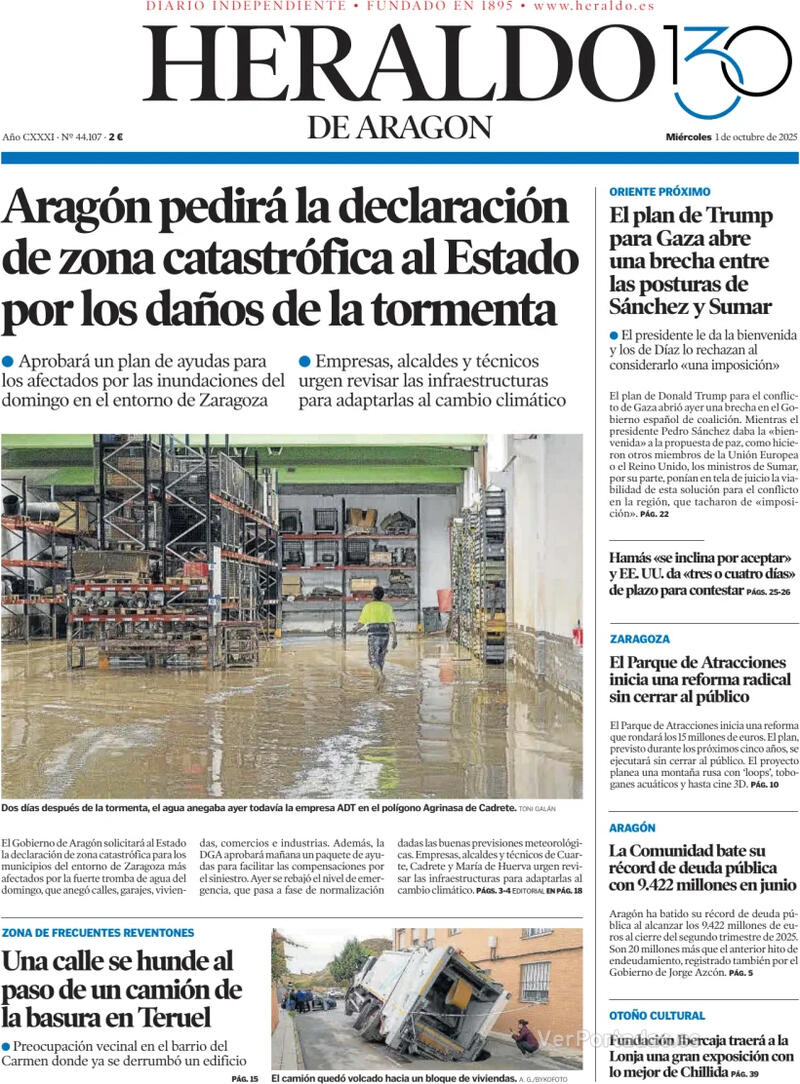 Portada Levante 2025-10-01