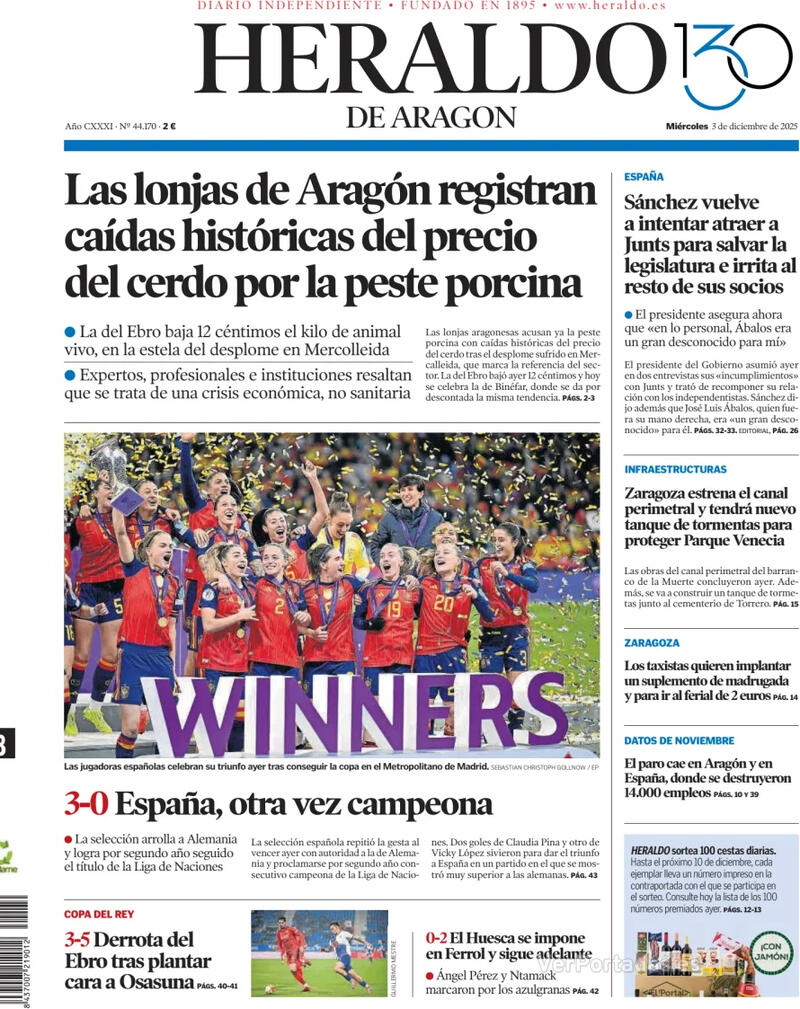 Portada Levante 2025-12-03