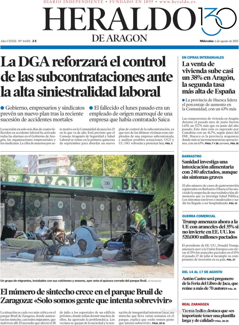 Portada Levante 2025-08-06