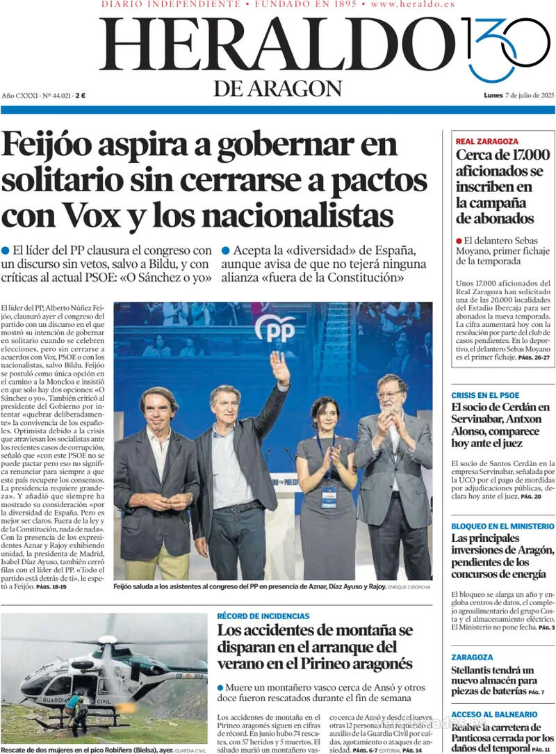 Portada Levante 2025-07-07