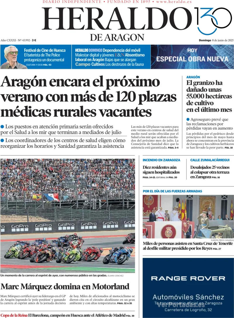 Portada Levante 2025-06-08