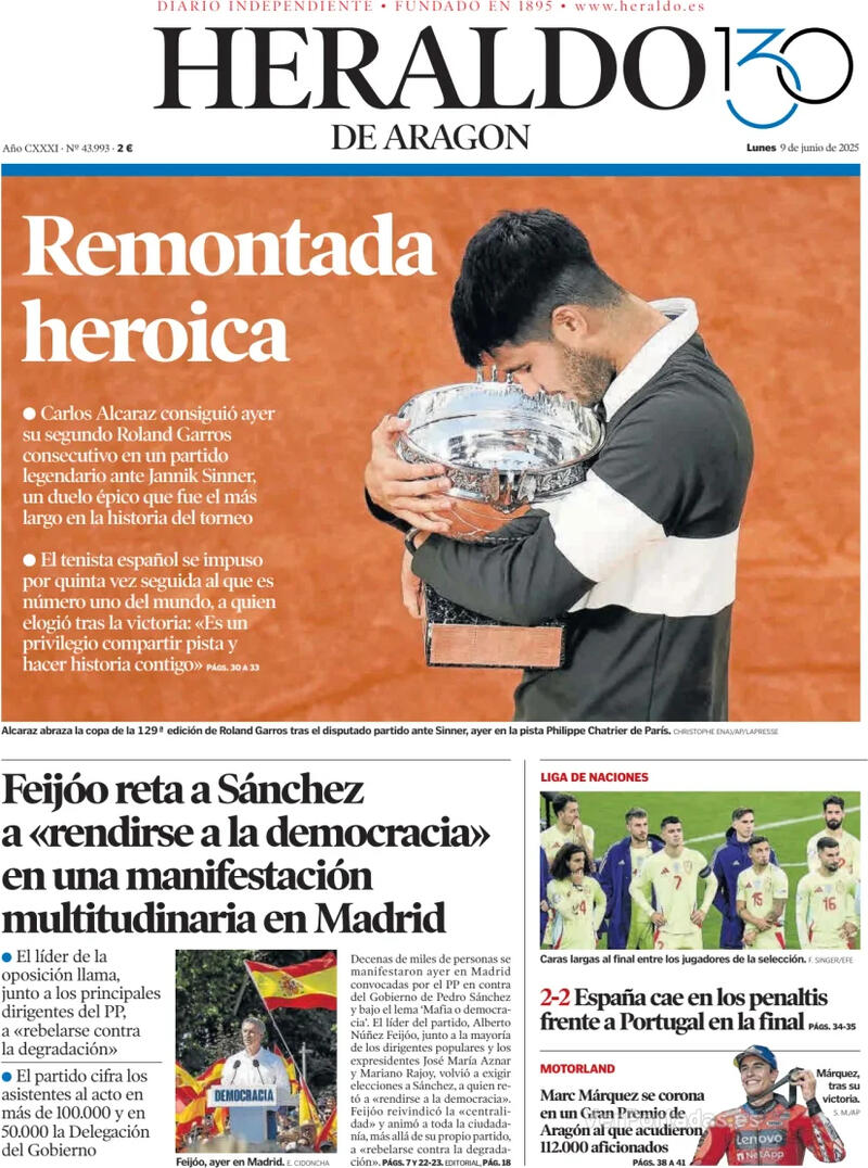 Portada Levante 2025-06-09