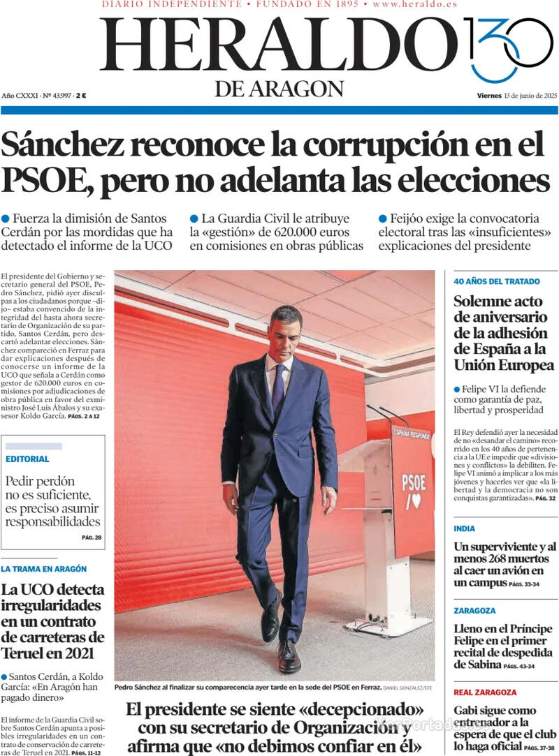Portada Levante 2025-06-13