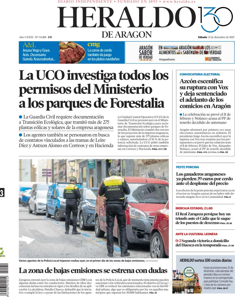 Portada Levante 2025-12-13