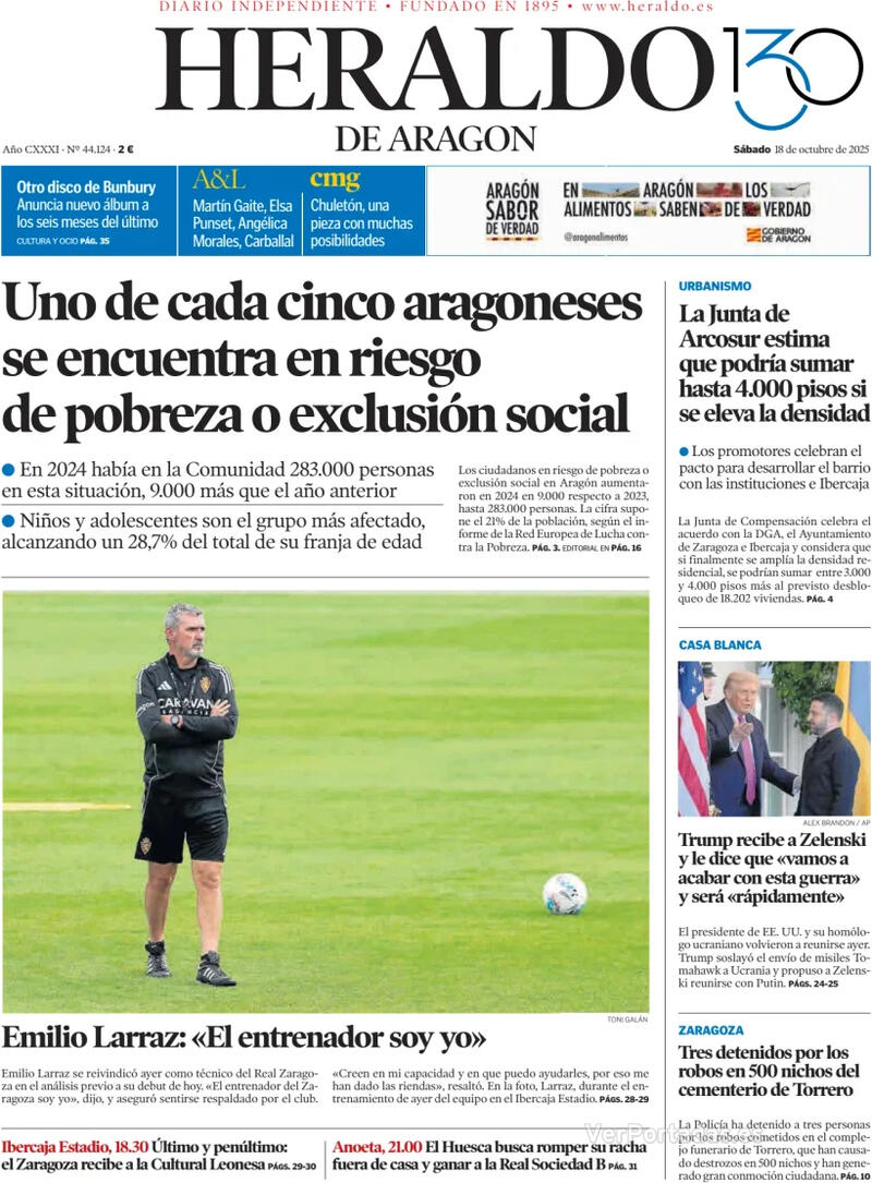 Portada Levante 2025-10-18