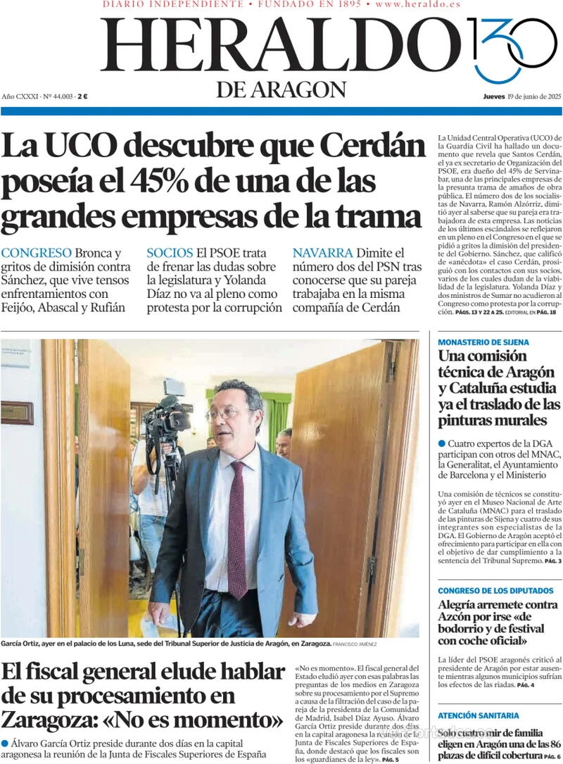 Portada Levante 2025-06-19