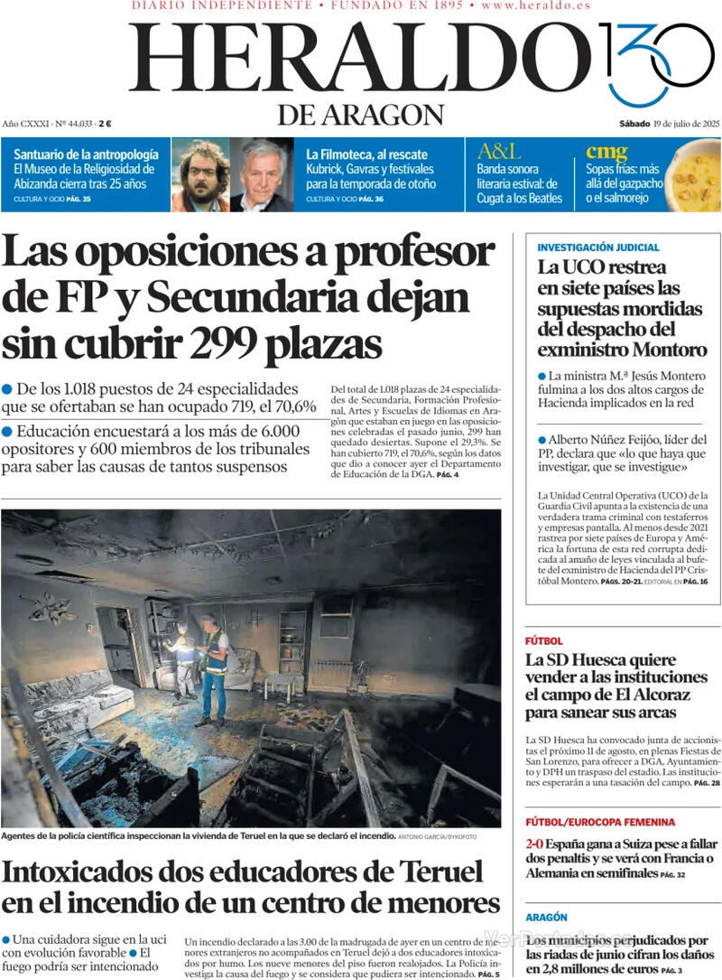 Portada Levante 2025-07-19