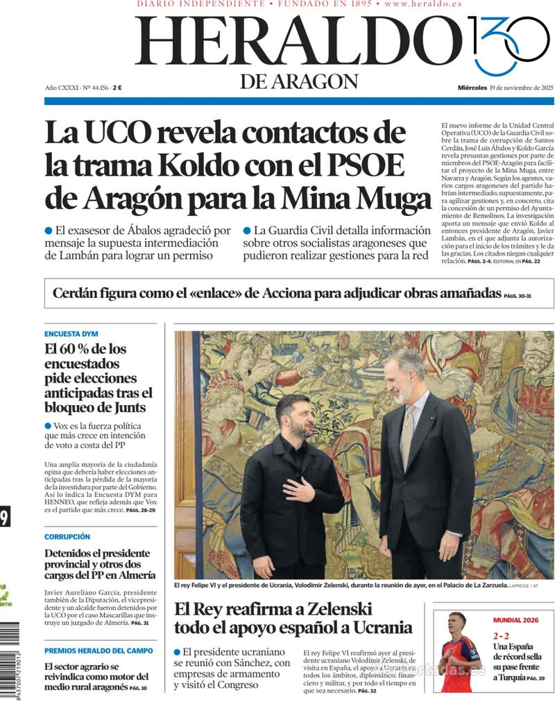 Portada Levante 2025-11-19