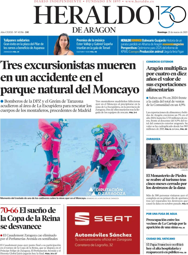 Portada Levante 2025-03-23