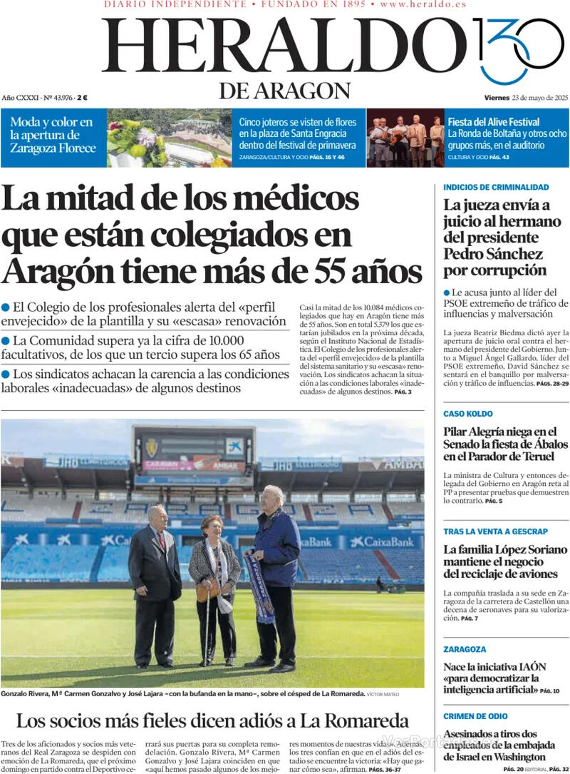 Portada Levante 2025-05-23