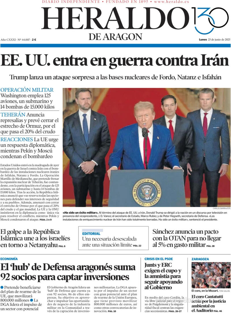 Portada Levante 2025-06-23