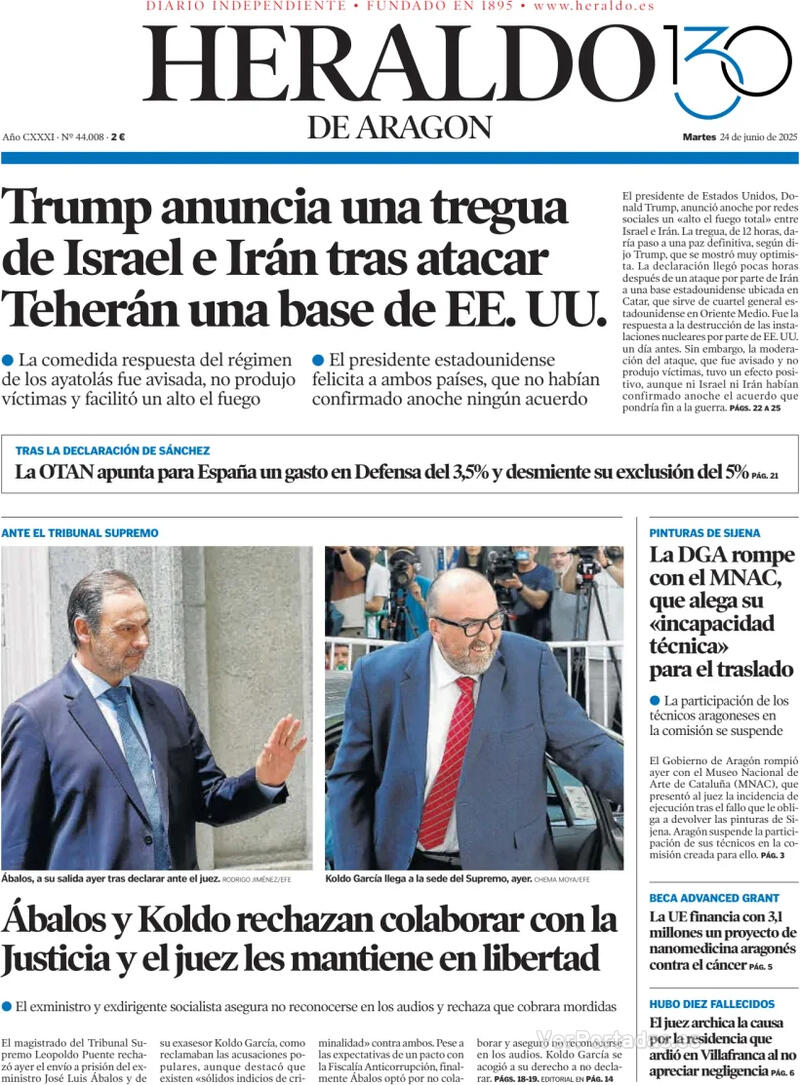 Portada Levante 2025-06-24