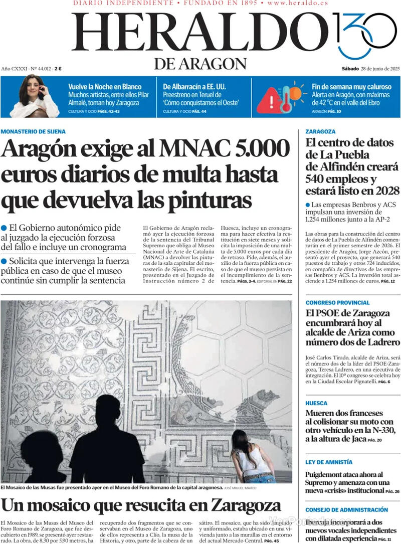 Portada Levante 2025-06-28