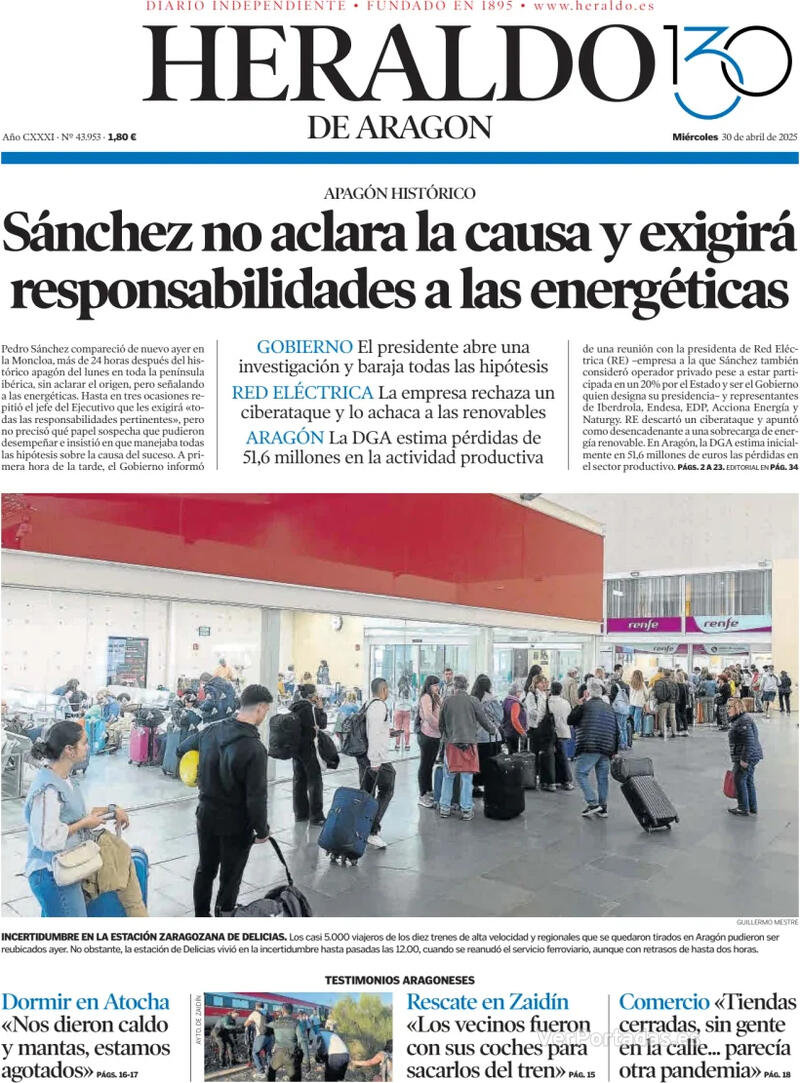 Portada Levante 2025-04-30