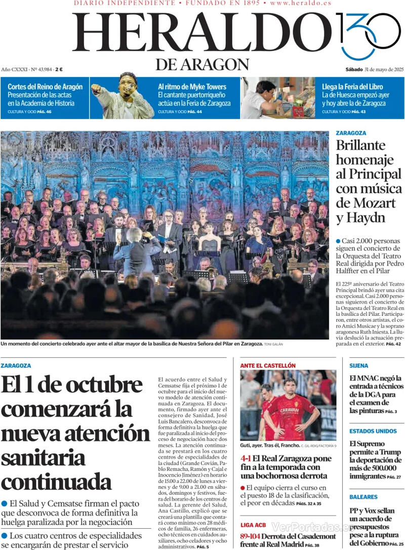 Portada Levante 2025-05-31