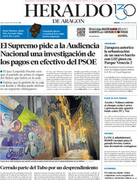 Portada Heraldo de Aragón 2025-11-01