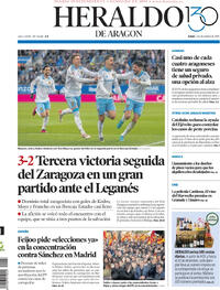 Portada Heraldo de Aragón 2025-12-01
