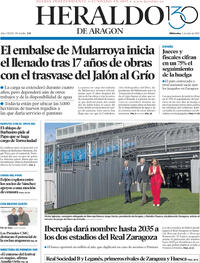 Portada periódico Heraldo de Aragón