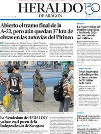 Portada Heraldo de Aragón 2025-10-02