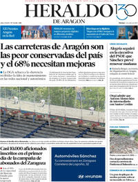 Portada Heraldo de Aragón 2025-07-04