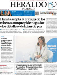 Portada Heraldo de Aragón 2025-10-04