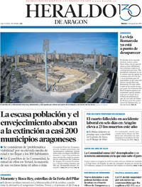 Portada periódico Heraldo de Aragón