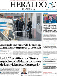 Portada Heraldo de Aragón 2025-11-05