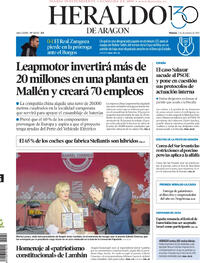 Portada Heraldo de Aragón 2025-12-05
