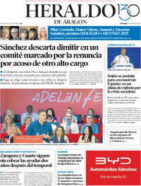 Portada Heraldo de Aragón 2025-07-06