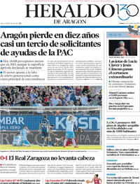 Portada Heraldo de Aragón 2025-10-06