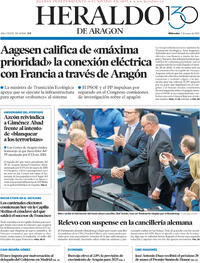 Portada periódico Heraldo de Aragón