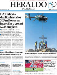 Portada Heraldo de Aragón 2025-08-07