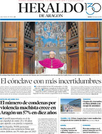 Portada periódico Heraldo de Aragón