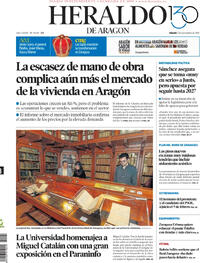 Portada Heraldo de Aragón 2025-11-08