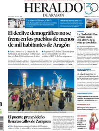 Portada Heraldo de Aragón 2025-12-08