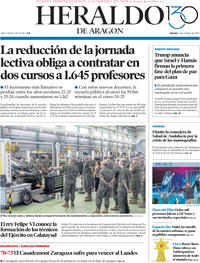 Portada Heraldo de Aragón 2025-10-09