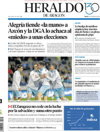 Portada Heraldo de Aragón 2025-12-09