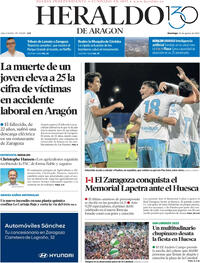 Portada Heraldo de Aragón 2025-08-10