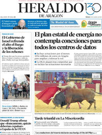 Portada Heraldo de Aragón 2025-10-10